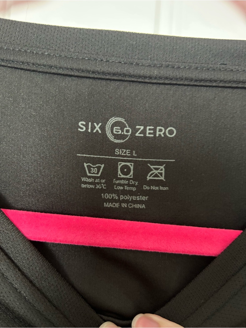 Six Zero Men's black Pickleball Short Sleeve Performance Tee - Picture 4 of 4